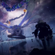 The player runs toward Astel, one of the secret bosses in Elden Ring.